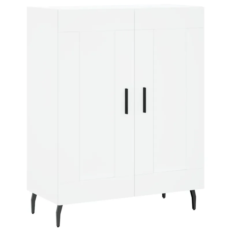 Komoda, baltos spalvos, 69,5x34x180cm, apdirbta mediena