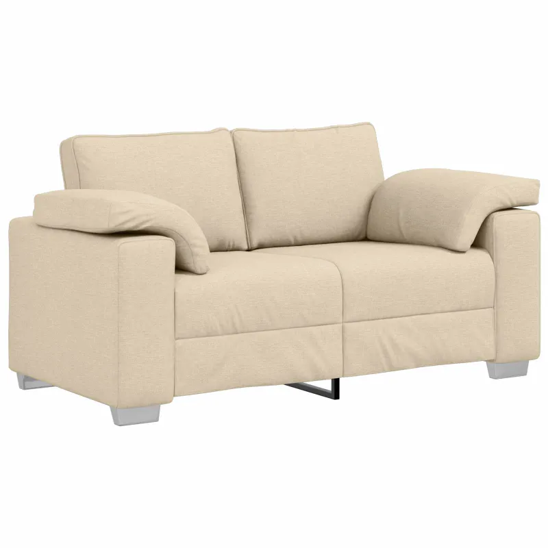 Sofa 2 pcs Kreminė 219 x 80 x 82 cm audinys