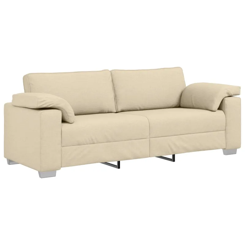 Sofa 2 pcs Kreminė 219 x 80 x 82 cm audinys
