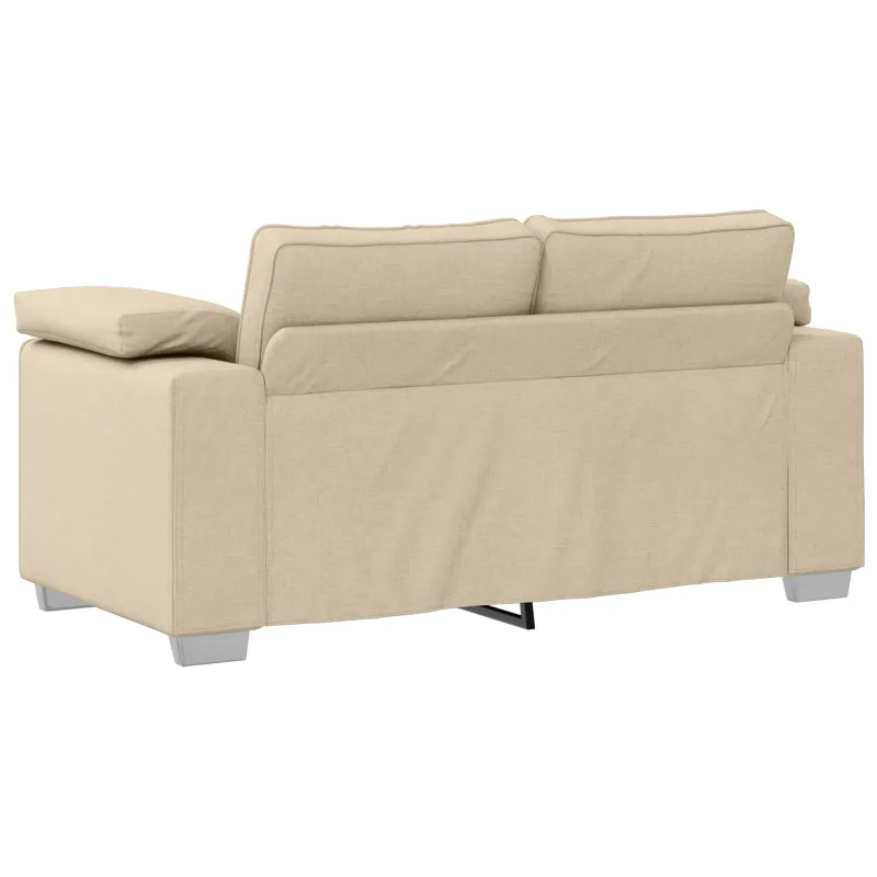 Sofa 2 pcs Kreminė 219 x 80 x 82 cm audinys