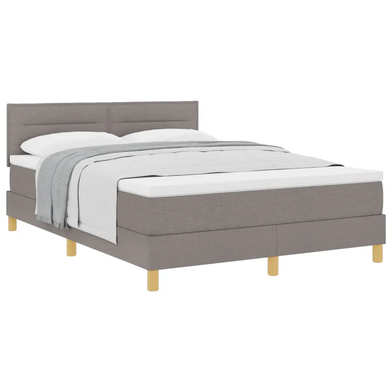 Kiemas lova su pagalve Tortora 140 x 190 cm audinys