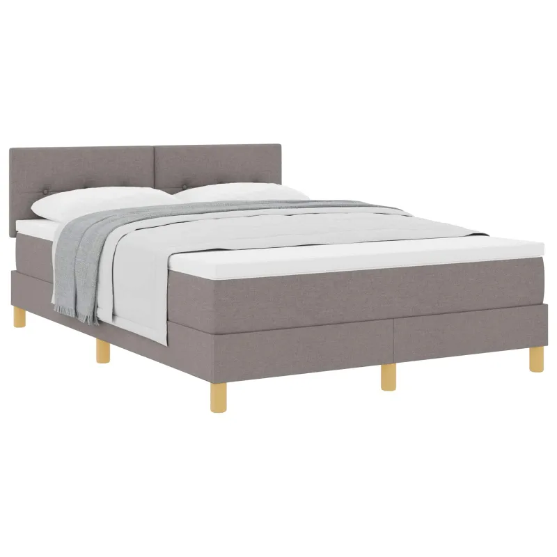 Kiemas lova su pagalve Tortora 140 x 190 cm audinys