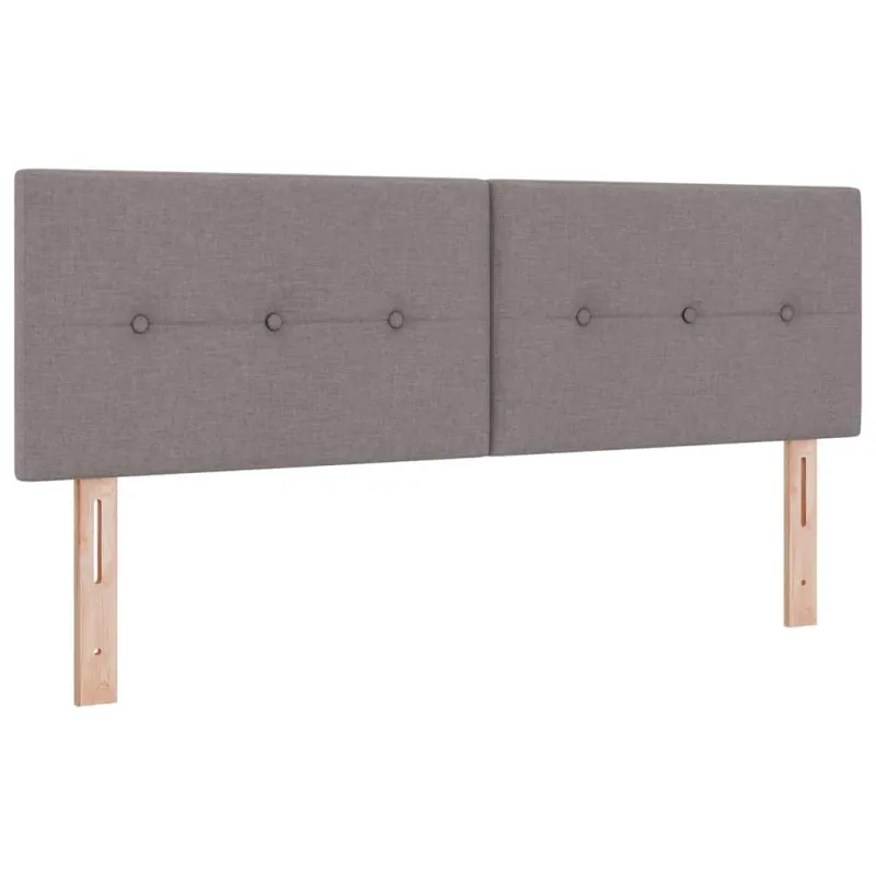 Kiemas lova su čiužiniu Taupe 140 x 190 cm audinys