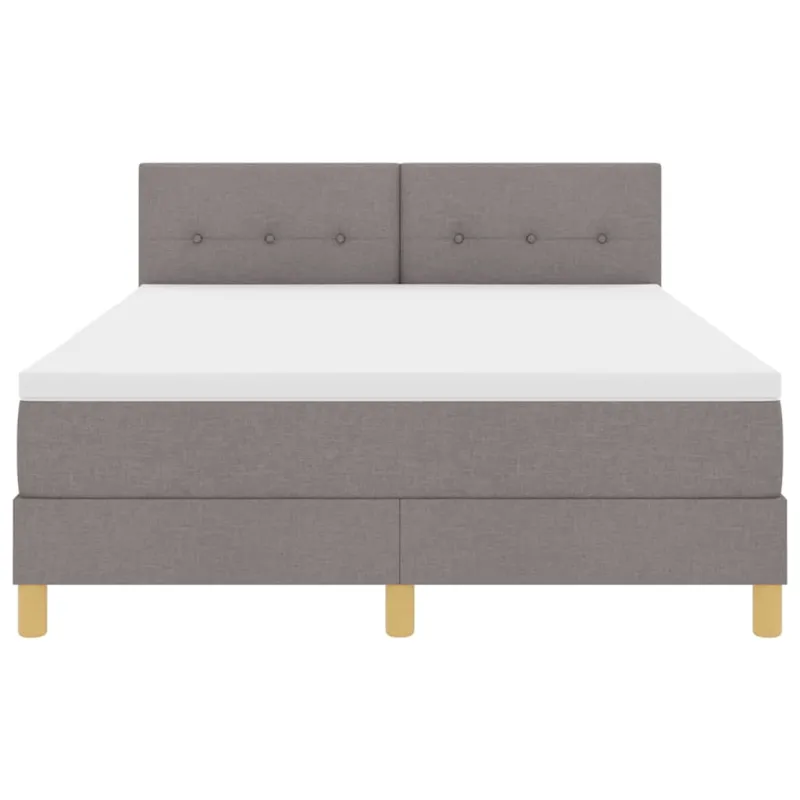 LED Čiužinio Lova su LED juostelėmis Taupe 140 x 190 cm audinys