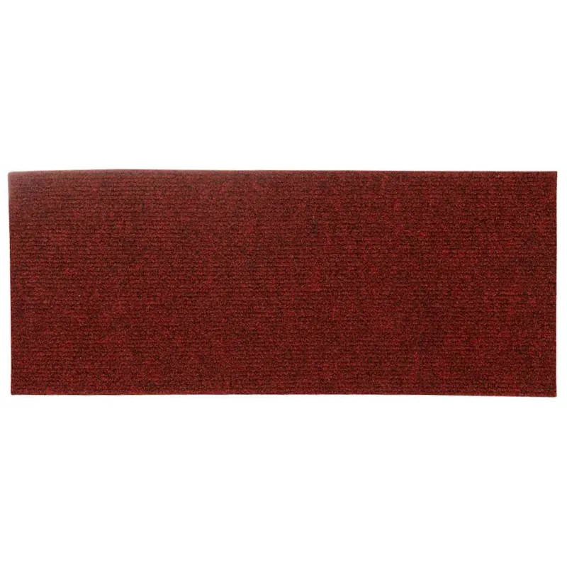 Laiptų kilimėliai, lipnūs, 30 vnt., 60x25 cm, bordo raudoni, stačiakampiai
