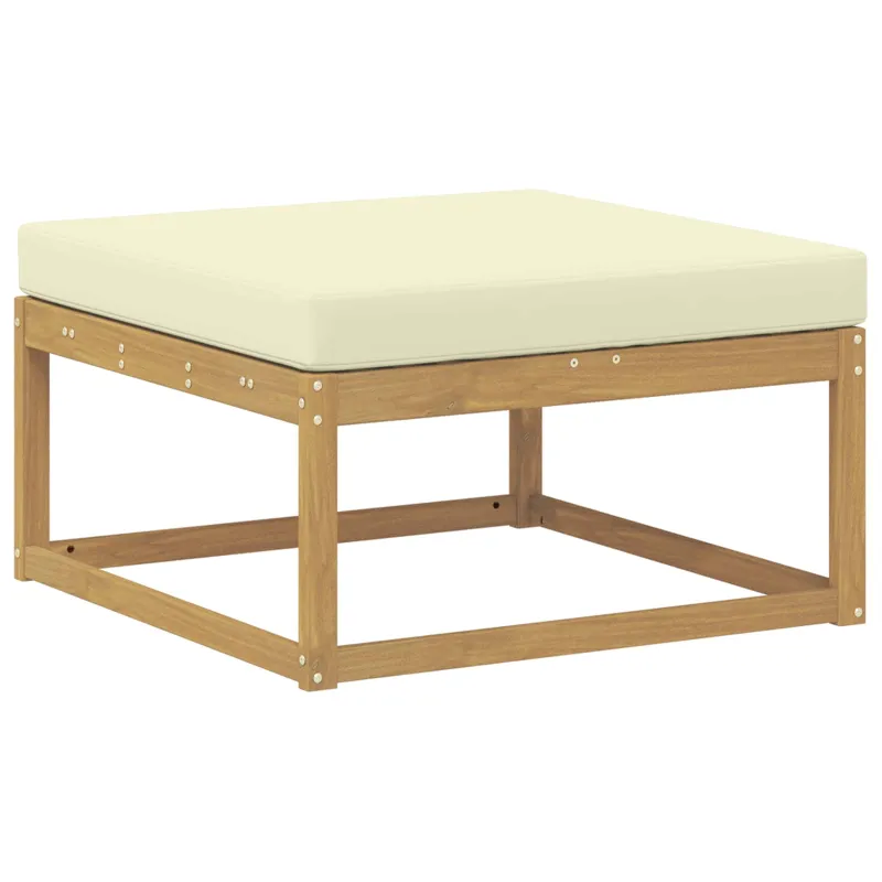 Lauko sofos komplektas 7 pcs Balta ir kreminė