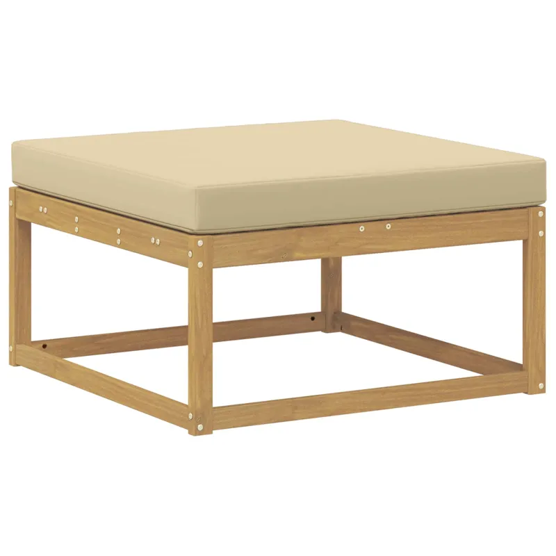 Lauko sofos komplektas 9 pcs Balta ir kreminė