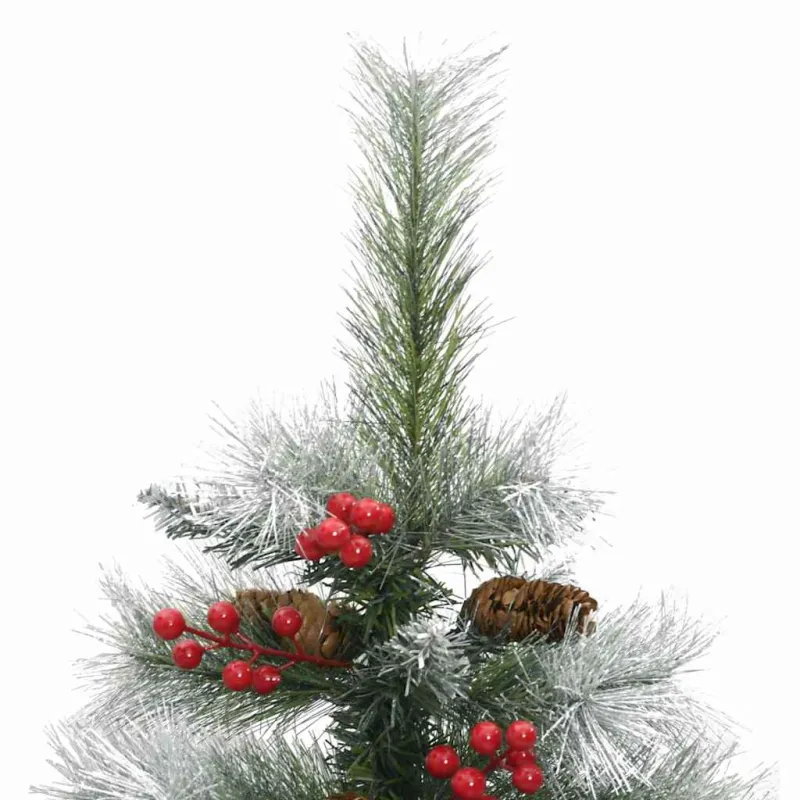 Dirbtinė Kalėdų eglutė Žalia ir balta 150 cm