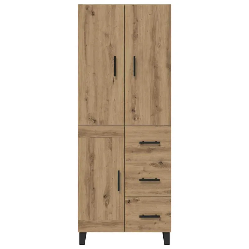 Aukštas spintelė 2 pcs Amatininkų ąžuolas 69,5 x 34 x 180 cm