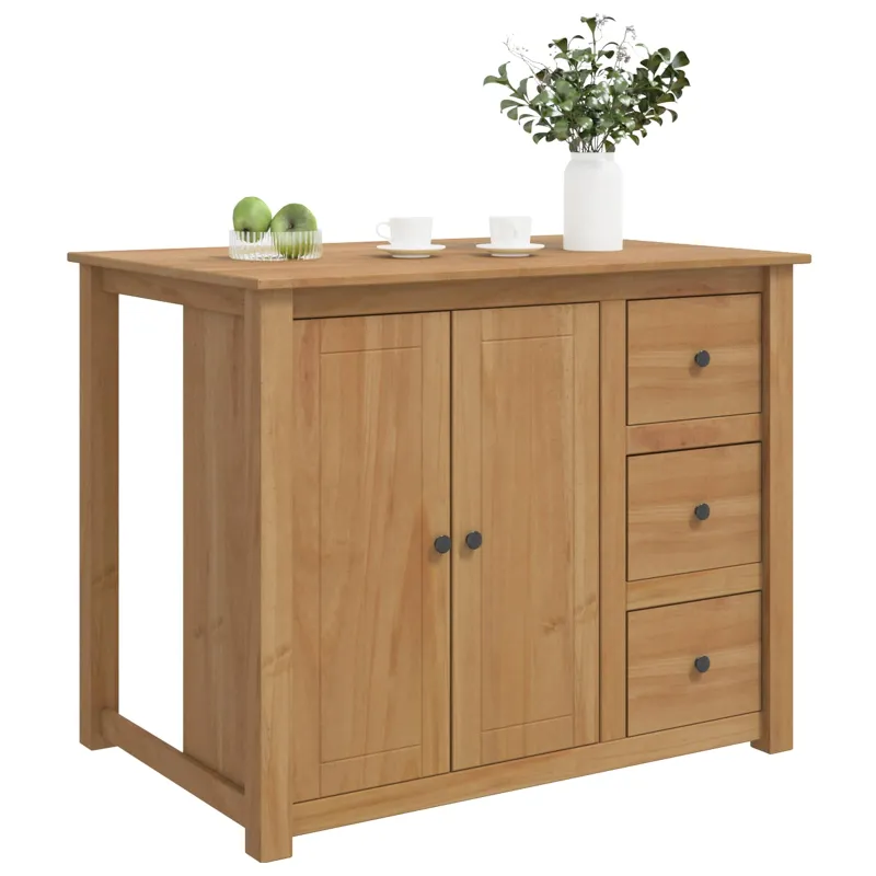 Virtuvės vežimėlis PANAMA 2 pcs Medaus vaškas 112 x 77 x 90 cm