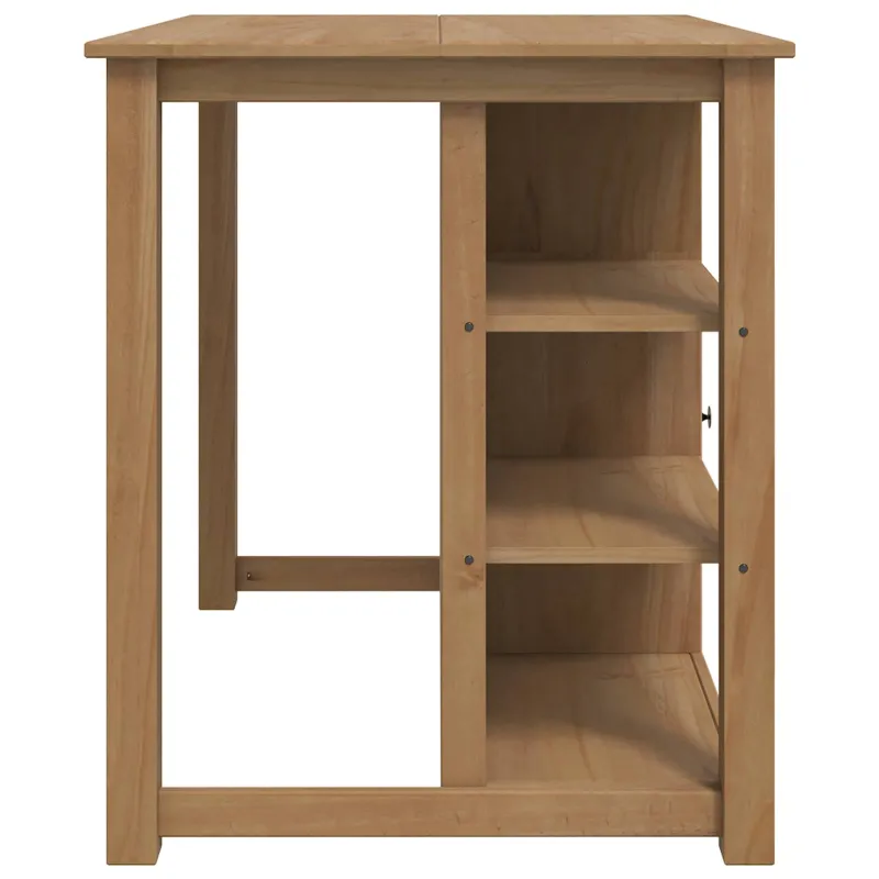 Virtuvės vežimėlis PANAMA 2 pcs Medaus vaškas 112 x 77 x 90 cm