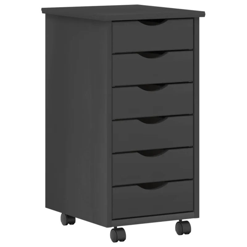 Rašomasis stalas ir riedantis kabinetas MOSS 2 pcs Pilka