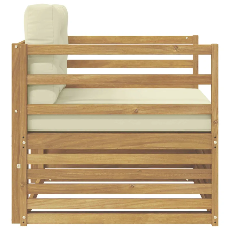 Lauko sofa Balta ir kreminė