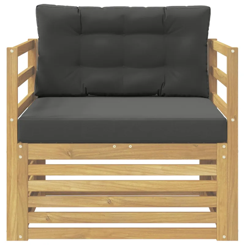 Lauko sofa Balta ir antracito
