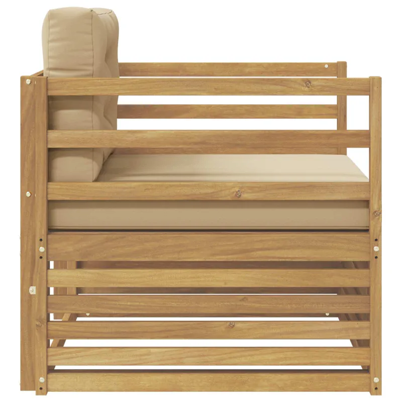 Lauko sofa Balta ir kreminė