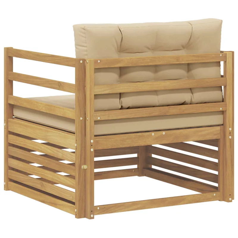 Lauko sofa Balta ir kreminė