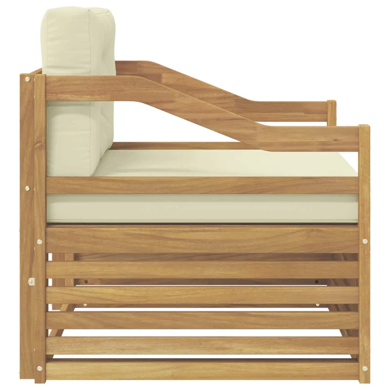 Lauko sofa Balta ir kreminė