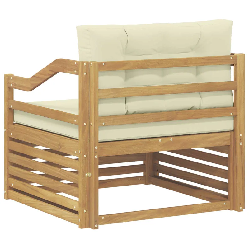 Lauko sofa Balta ir kreminė
