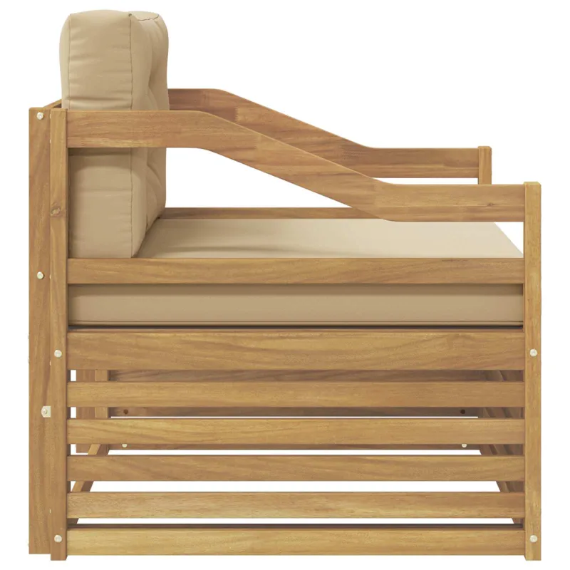 Lauko sofa Balta ir kreminė
