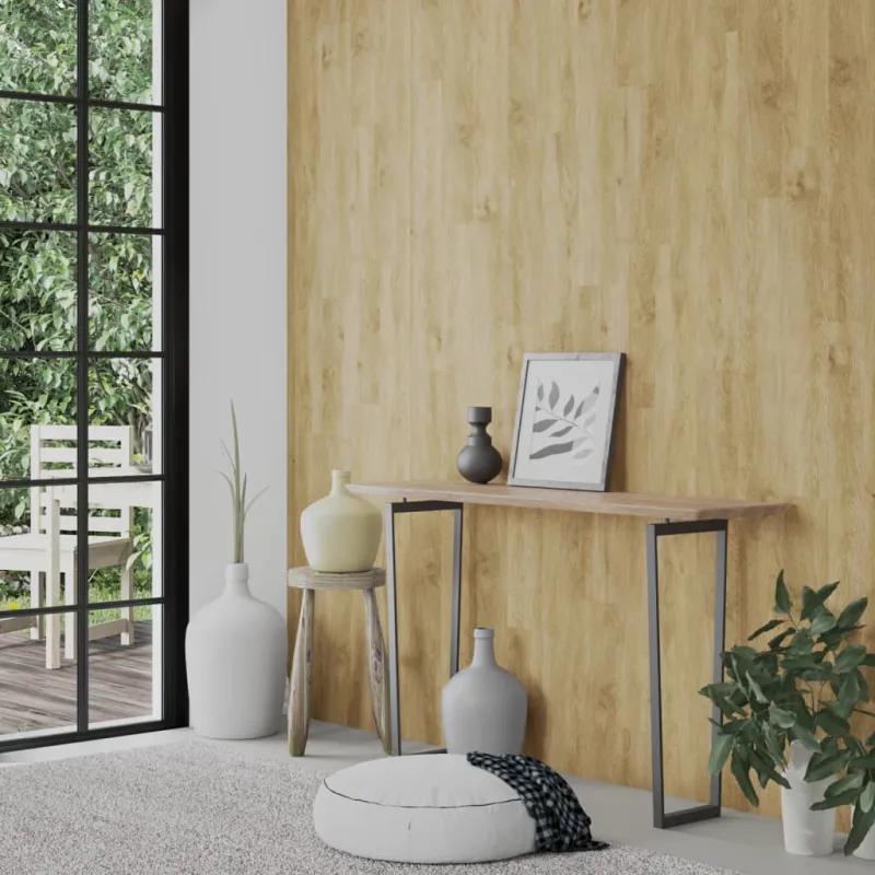 Sienų plokštės, rudos, 2,06m², PVC, medienos imitacijos