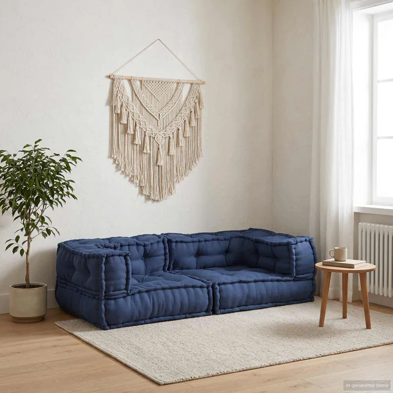Modulinė sofa 3 pcs Indigo 140 x 70 x 36 cm Audinys