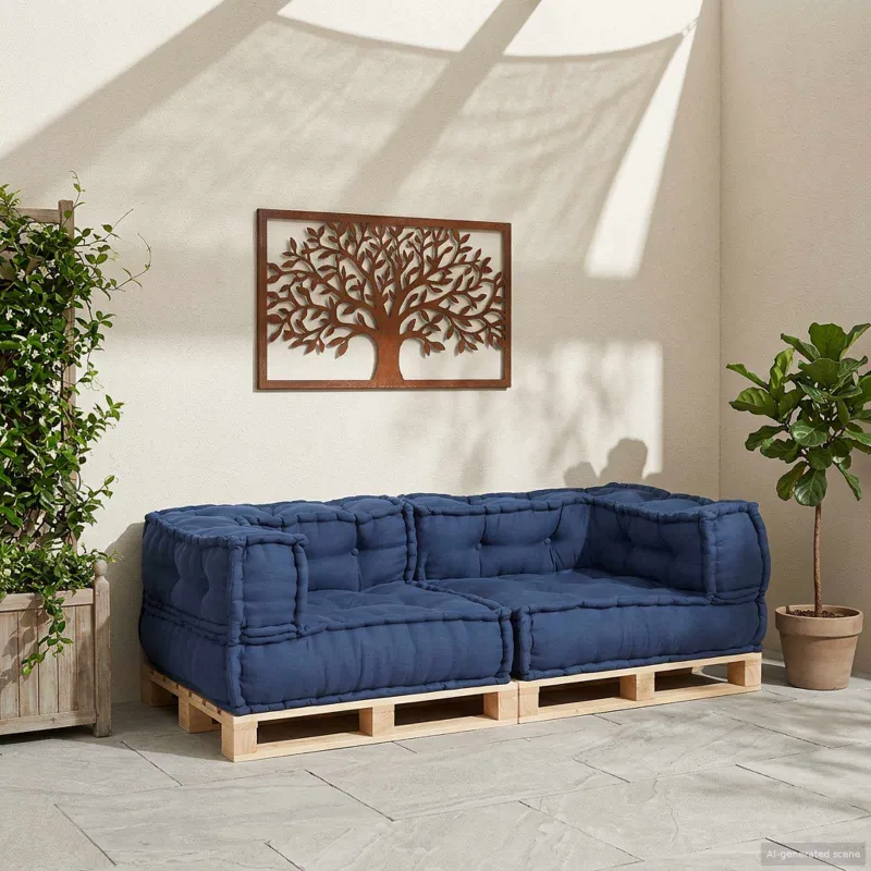 Modulinė sofa 3 pcs Indigo 140 x 70 x 36 cm Audinys