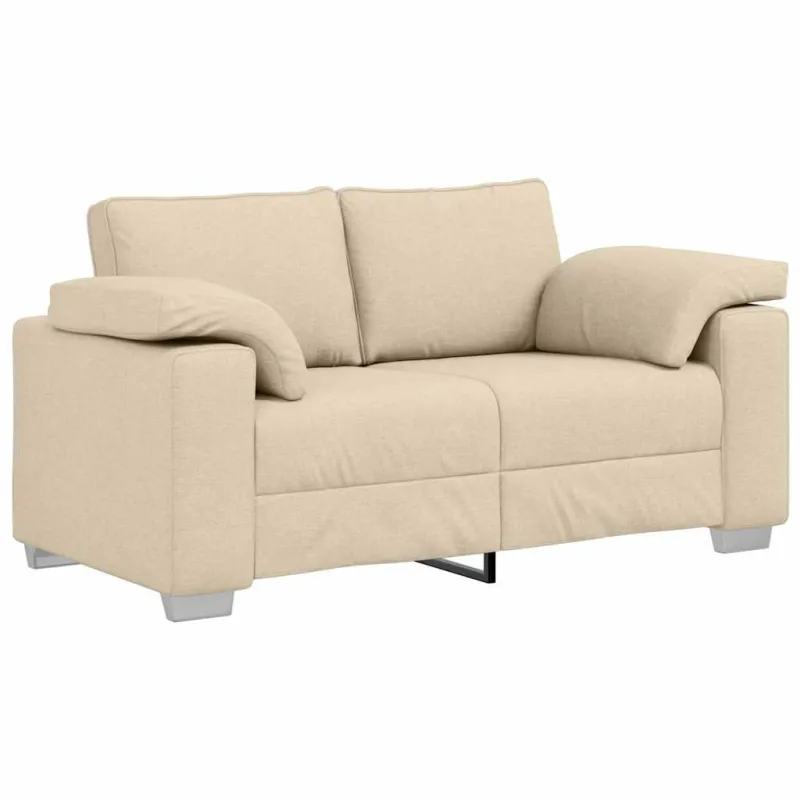 Dvivietė sofa Kreminė 160 cm audinys