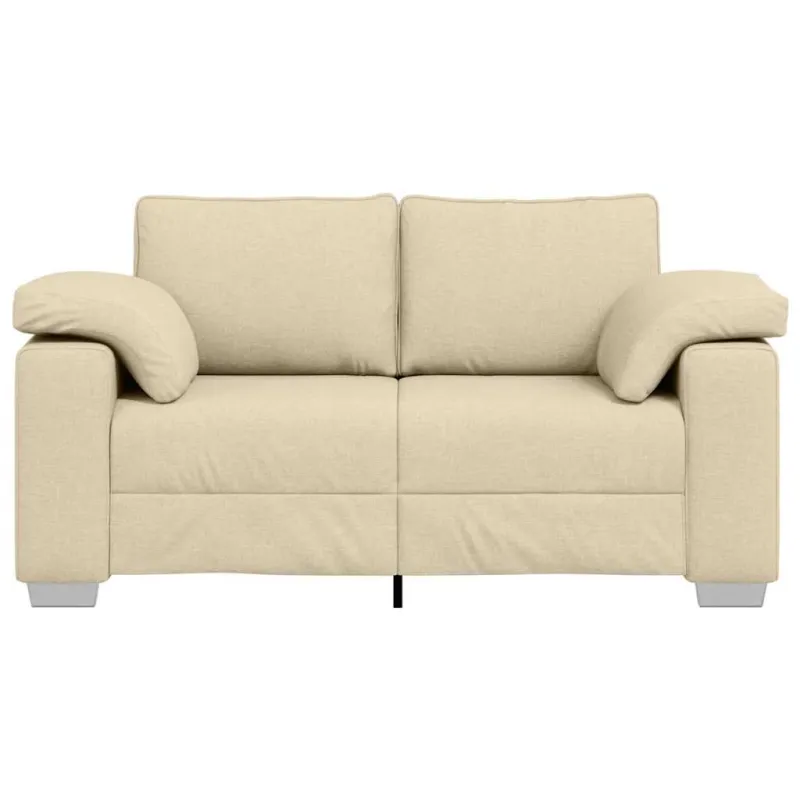 Dvivietė sofa Kreminė 160 cm audinys