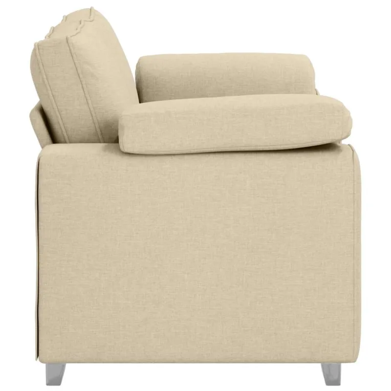 Dvivietė sofa Kreminė 160 cm audinys