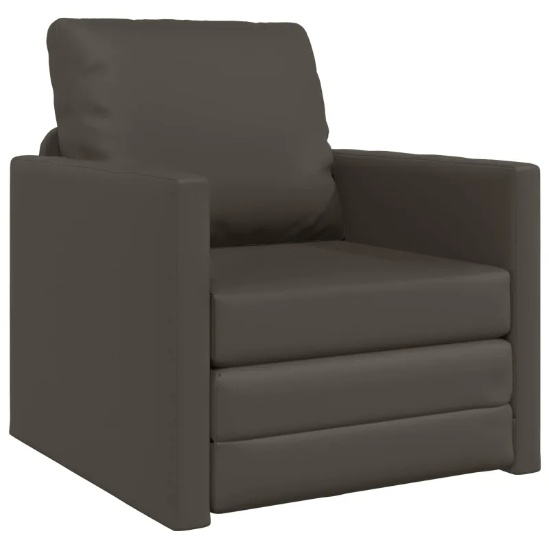 Sofa lova 60cm Pilka Dirbtinė Oda