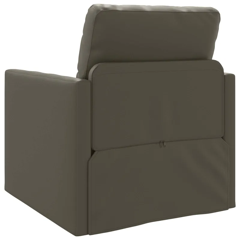 Sofa lova 60cm Pilka Dirbtinė Oda