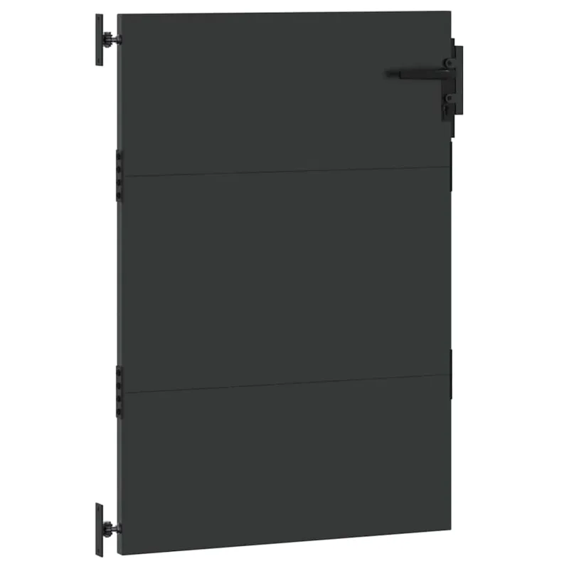 Sodo vartai Juoda 85 x 125 cm Milteliniu būdu padengtas plienas