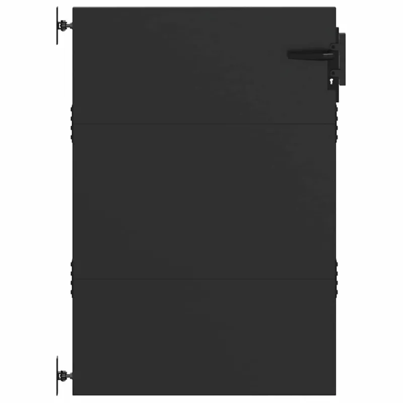 Sodo vartai Juoda 85 x 150 cm Milteliniu būdu padengtas plienas