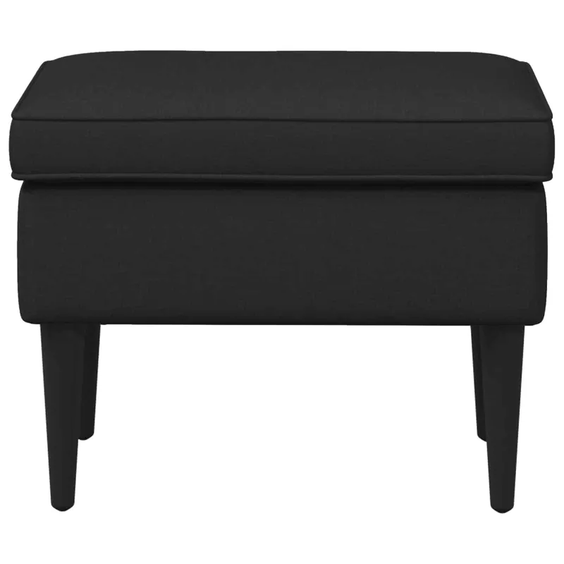 Pėdų staliukas Juoda 55 x 35 x 41 cm Audinys