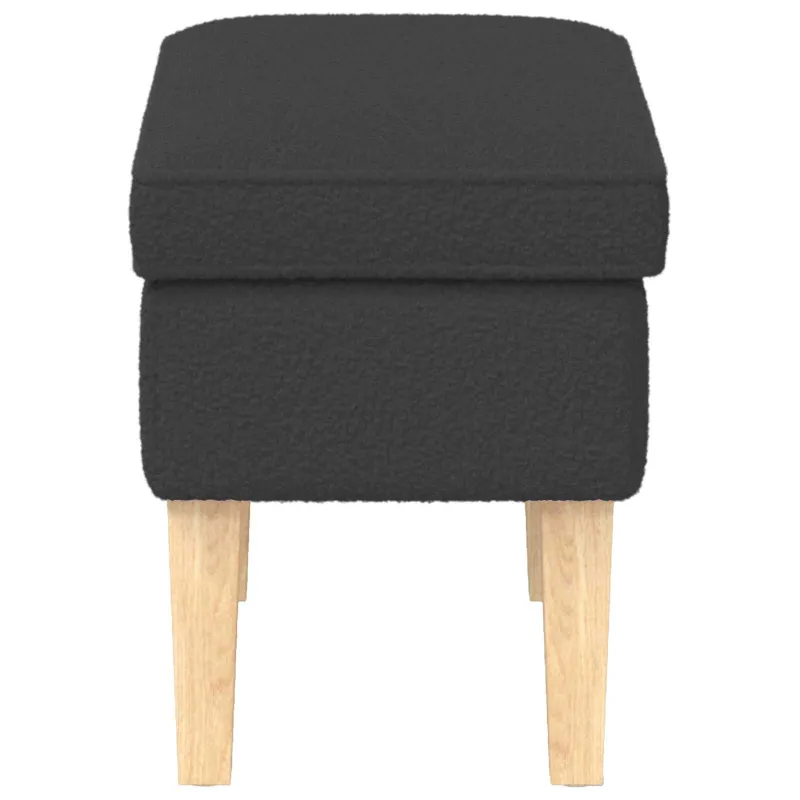 Pėdų staliukas Tamsiai pilka 55 x 35 x 41 cm Bouclé