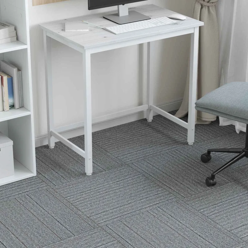 Kilimų plytelė Šviesiai pilka su dryžiais 50 x 50 cm 36 pcs