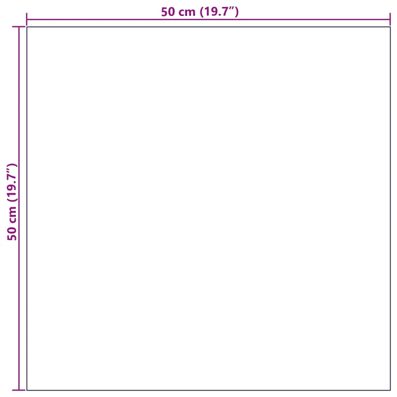 Kilimų plytelė Šviesiai pilka 50 x 50 cm 36 pcs PP ir Bitumas