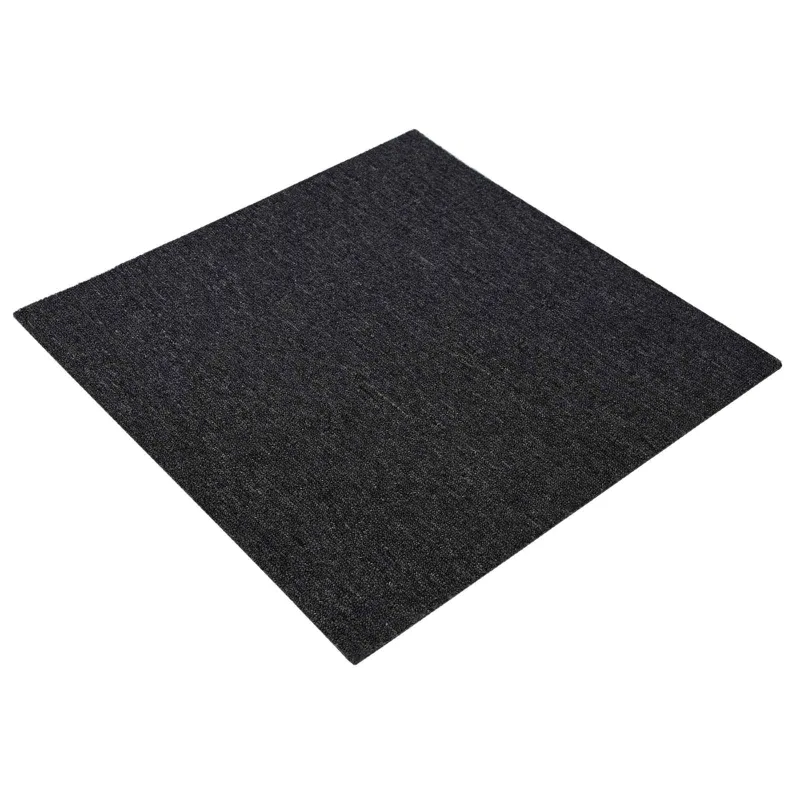 Kilimų plytelė Tamsiai pilka 50 x 50 cm 20 pcs PP ir Bitumas