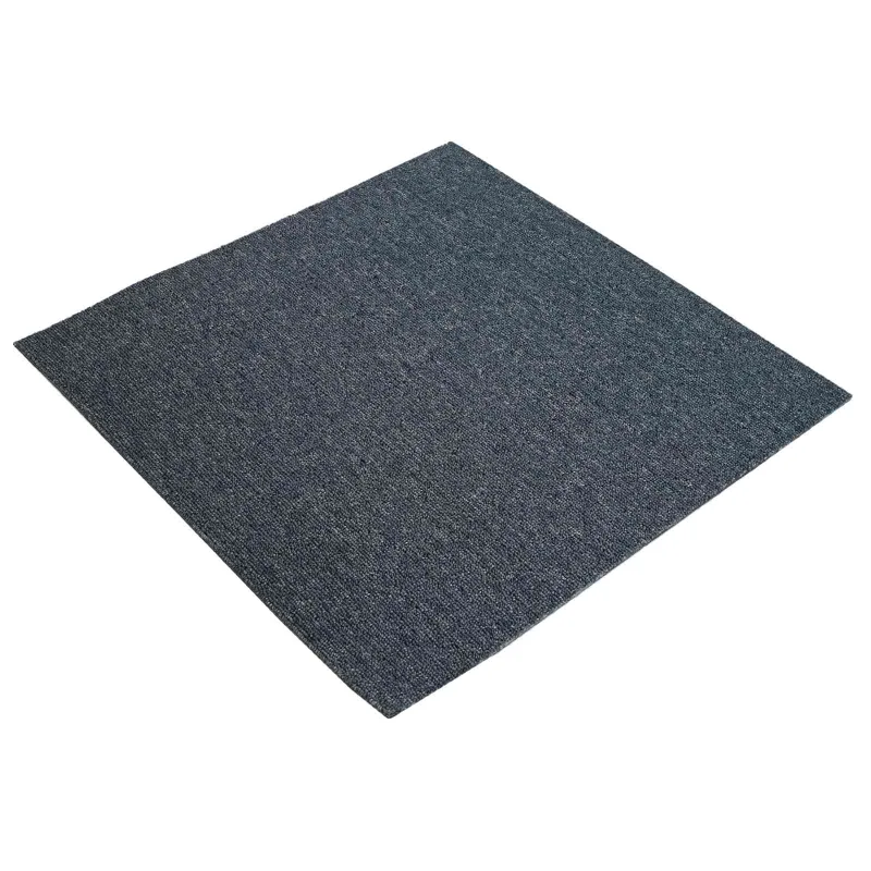 Kilimų plytelė Mėlyna Pilka 50 x 50 cm 4 pcs PP ir Bitumas