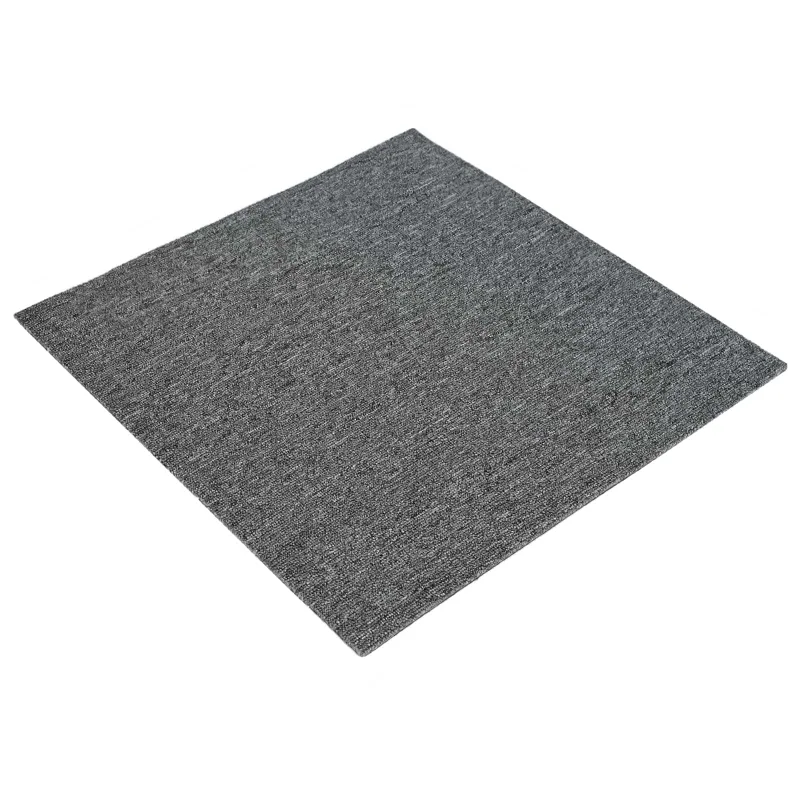 Kilimų plytelė Vidutinė pilka 50 x 50 cm 36 pcs PP ir Bitumas