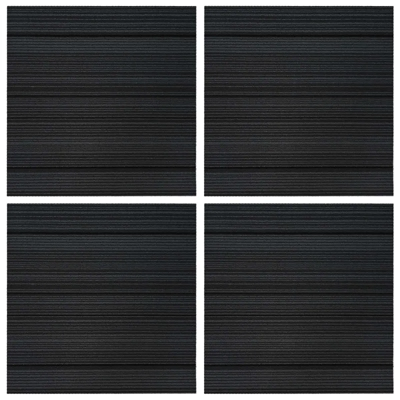 Kilimų plytelė Juostelėta šviesiai pilka 50 x 50 cm 4 pcs