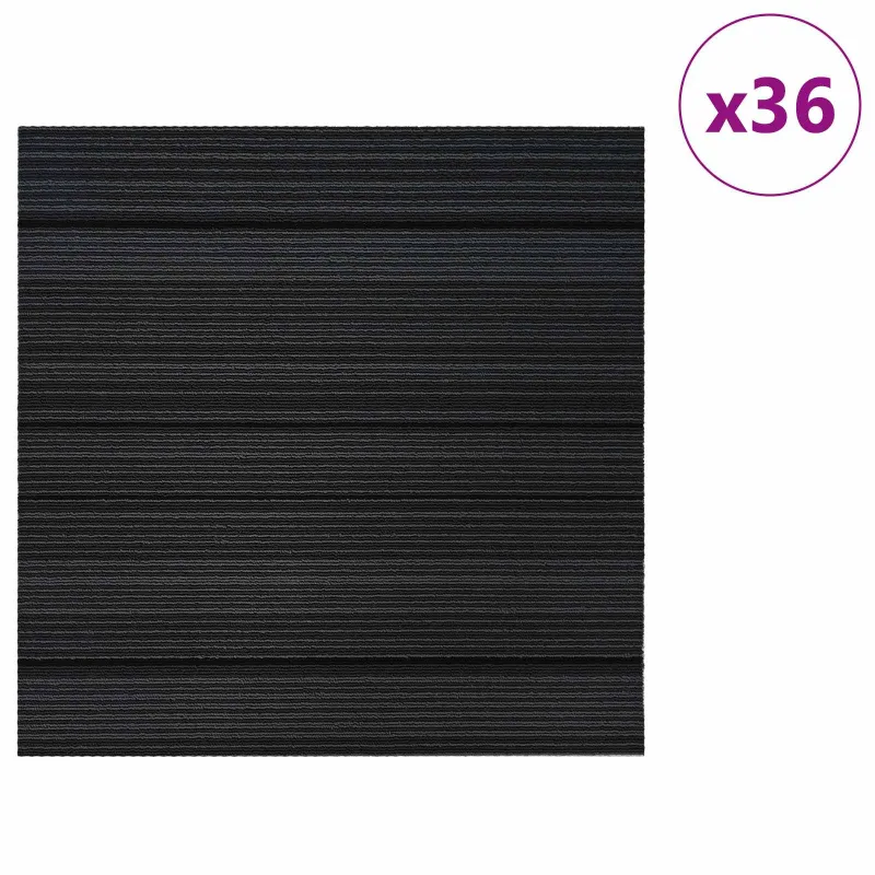 Kilimų plytelė Juostelėta šviesiai pilka 50 x 50 cm 36 pcs