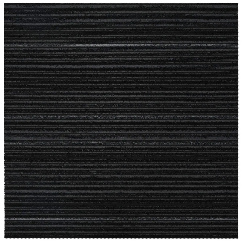 Kilimų plytelė Dryžuota tamsiai pilka 50 x 50 cm 36 pcs