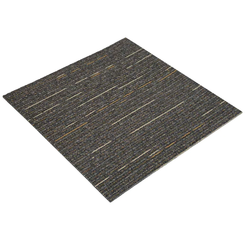 Kilimų plytelė Dryžuota šviesiai ruda 50 x 50 cm 4 pcs