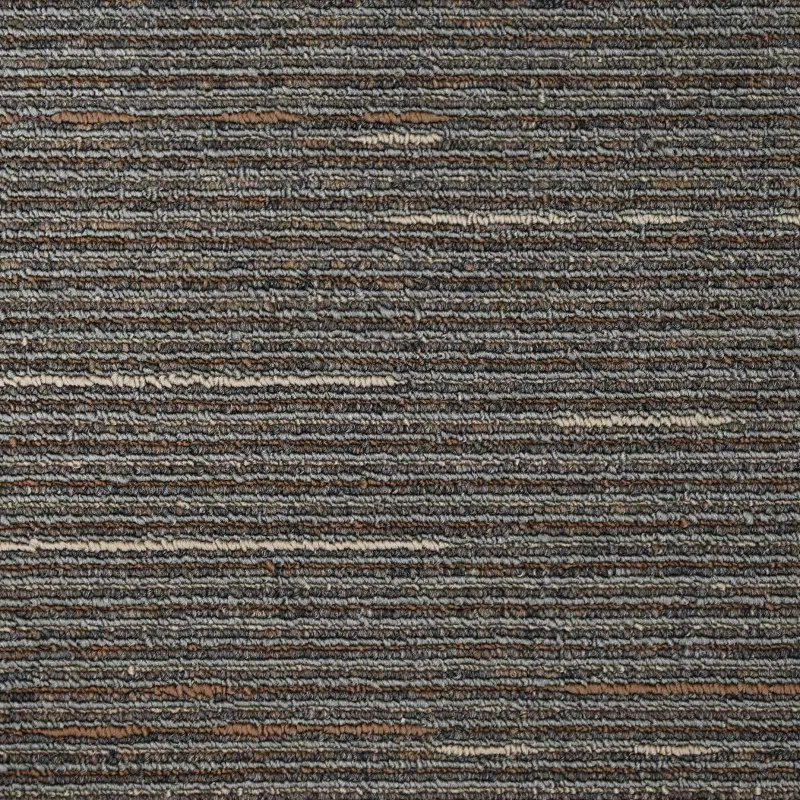 Kilimų plytelė Dryžuota Tamsiai Ruda 50 x 50 cm 20 pcs