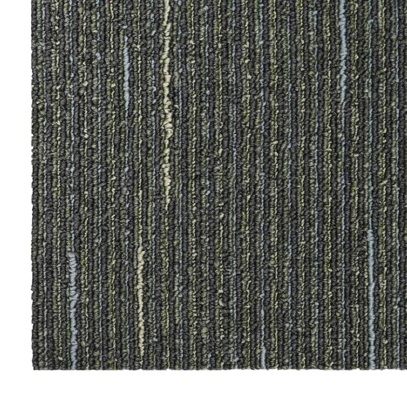 Kilimų plytelė Dryžuota šviesiai žalia 50 x 50 cm 4 pcs