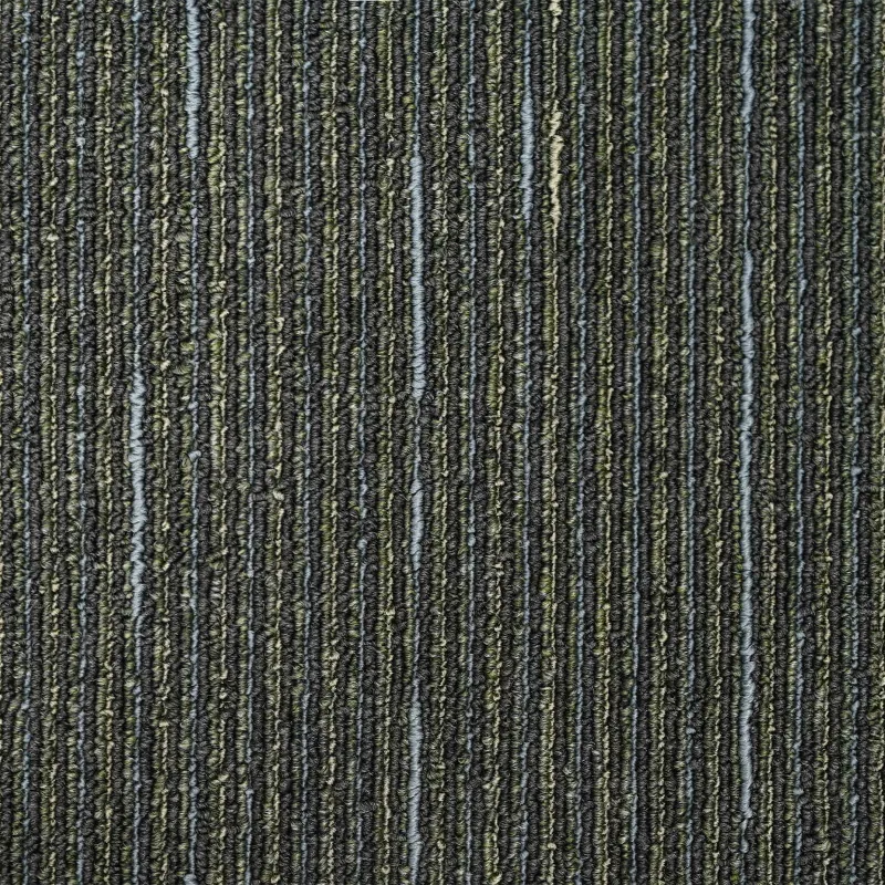 Kilimų plytelė Dryžuota šviesiai žalia 50 x 50 cm 36 pcs