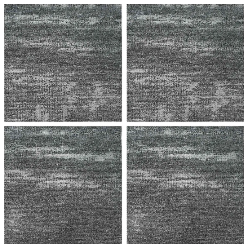 Kilimų plytelė Uolų pilka 50 x 50 cm 4 pcs PP ir Bitumas