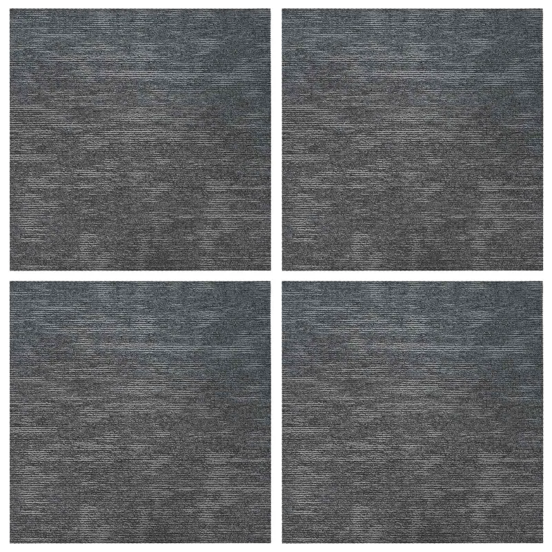 Kilimų plytelė Dangaus pilka 50 x 50 cm 4 pcs PP ir Bitumas