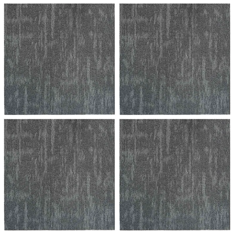 Kilimų plytelė Betono pilka 50 x 50 cm 4 pcs PP ir Bitumas